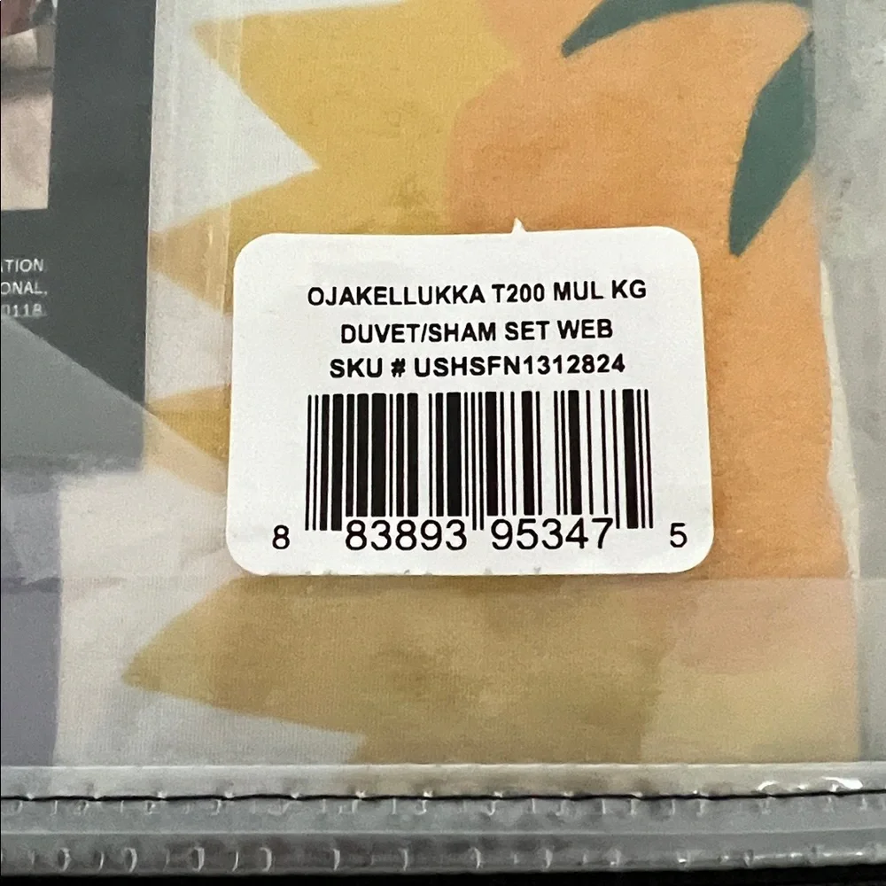 NEW Marimekko Ojakellukka KING Duvet w/2 shams.Reversible RARE NO OFFERS - Picture 12 of 12